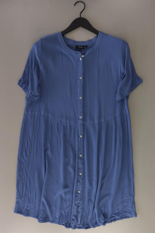 Zizzi Stretchkleid Gr. 46/48 Kurzarm blau