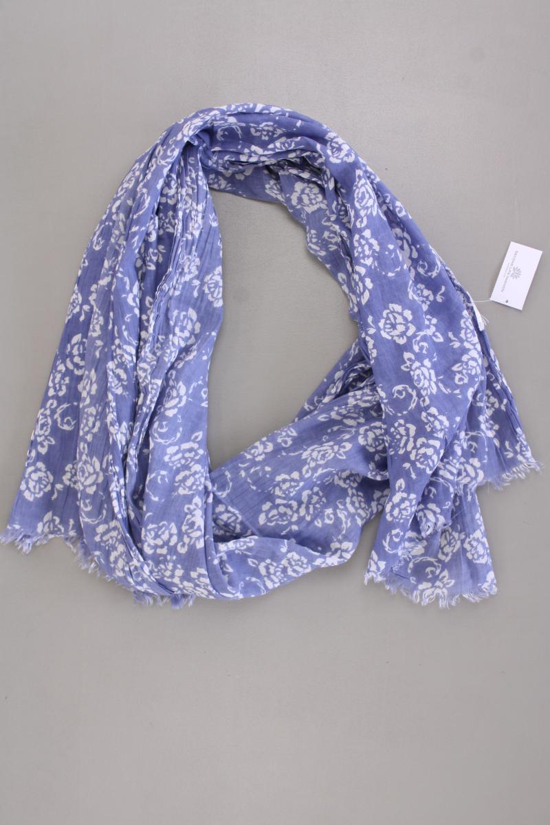 Tuch mit Blumenmuster blau