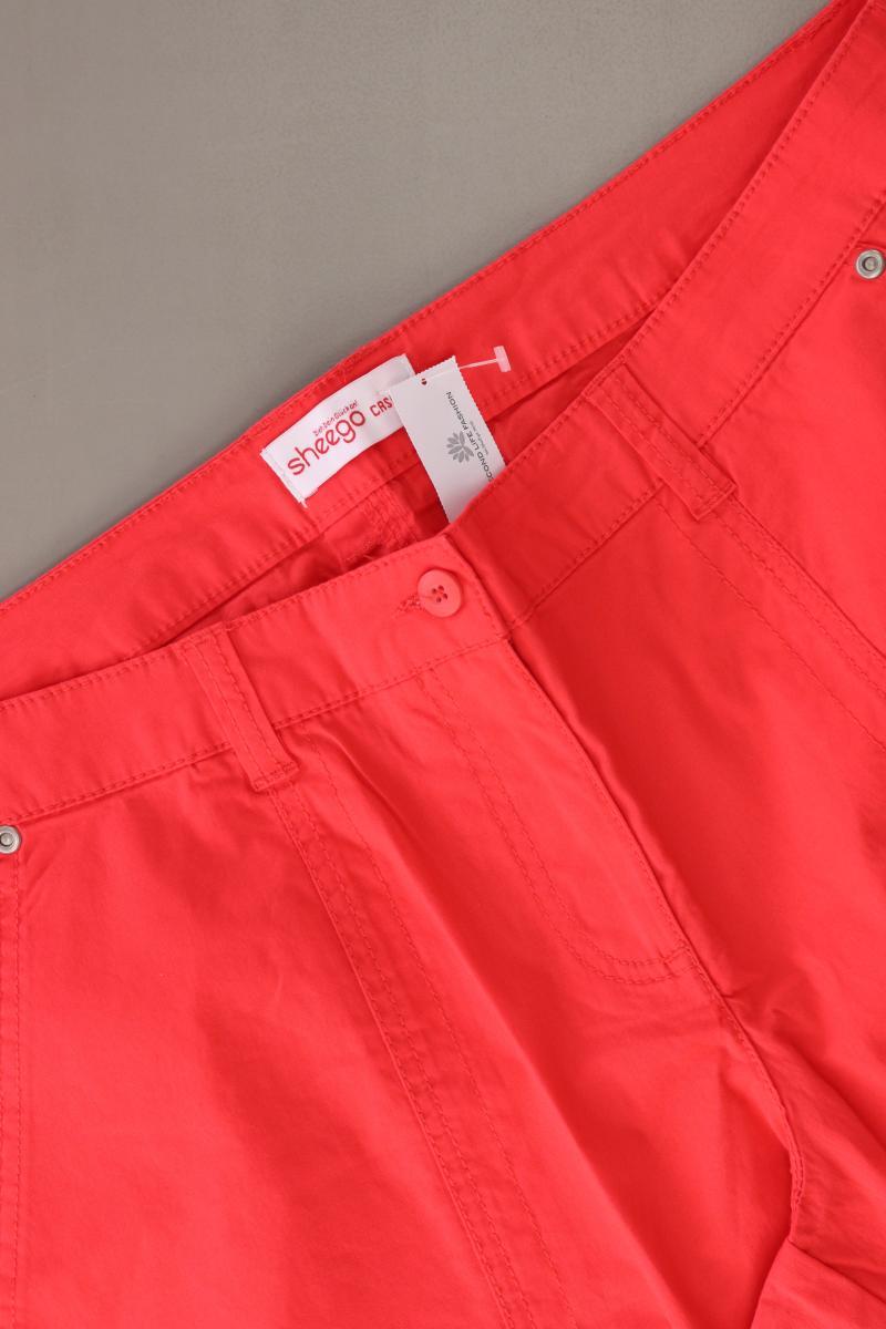 sheego 7/8 Hose Gr. 46 rot aus Baumwolle