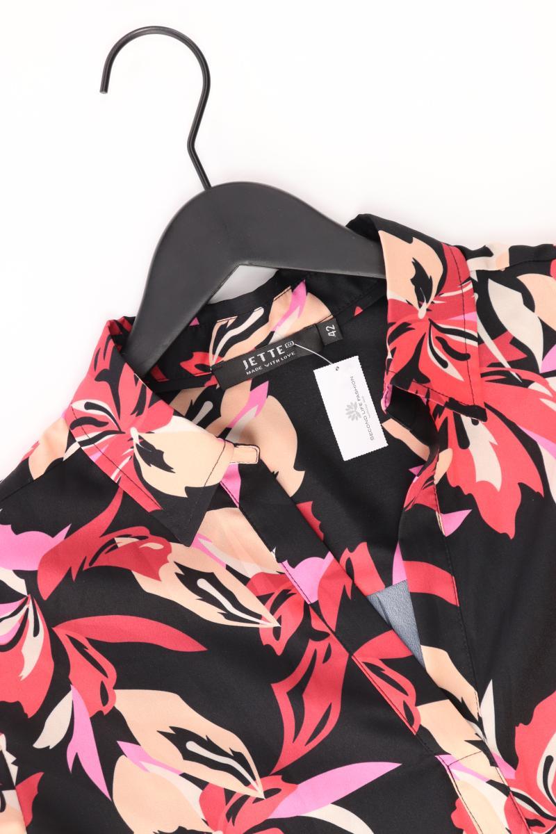 Jette Regular Bluse Gr. 42 3/4 Ärmel schwarz aus Polyester