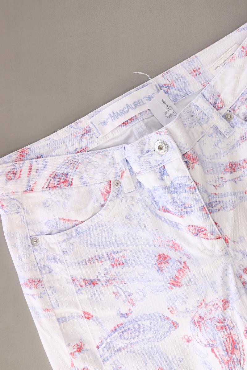 Marc Aurel Skinny Jeans Gr. 36 mit Paisleymuster blau aus Baumwolle