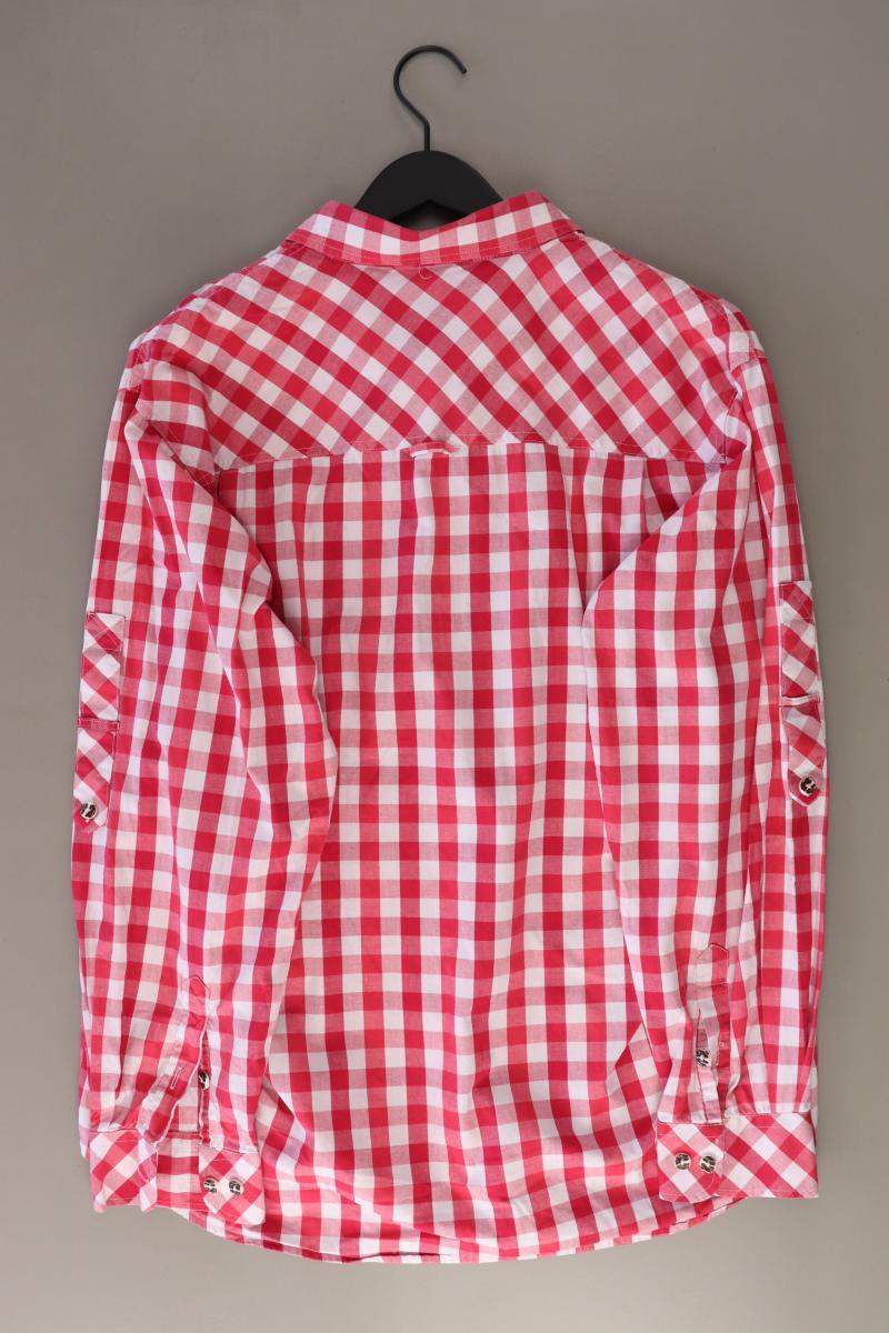 Spieth Wensky Trachtenhemd für Herren Gr. XL kariert Langarm rot aus Baumwolle
