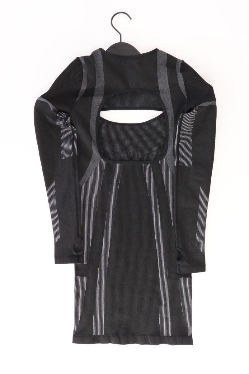 Bershka Schlauchkleid Gr. XS Langarm grau aus Polyester