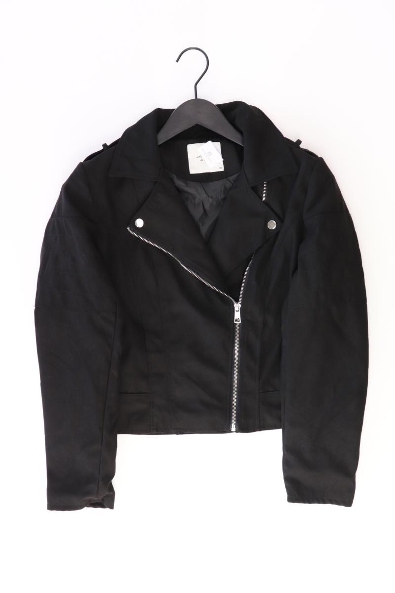 Jacqueline de Yong Bikerjacke Gr. 36 schwarz aus Polyester