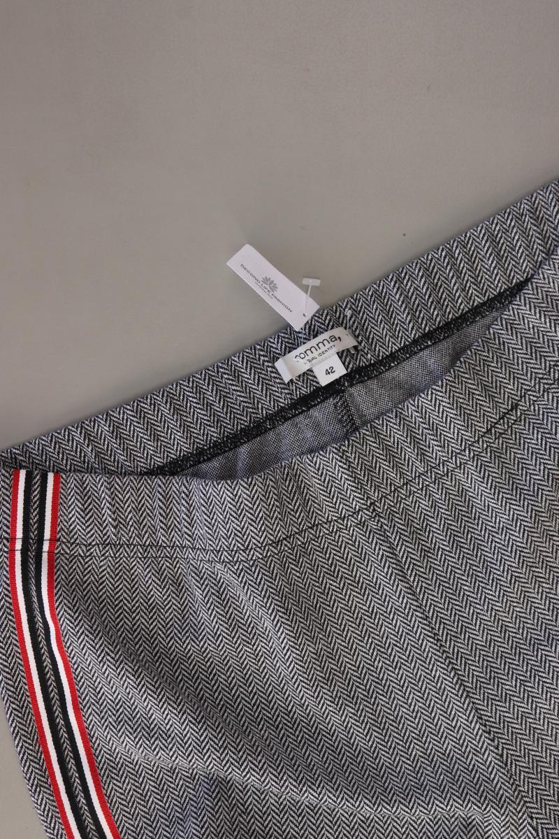 comma, Stoffhose Gr. 42 grau aus Polyester