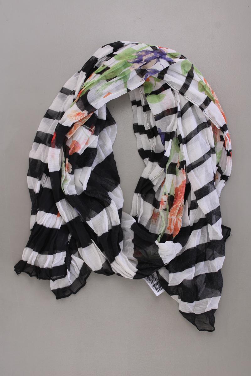 Tuch gestreift grau aus Polyester