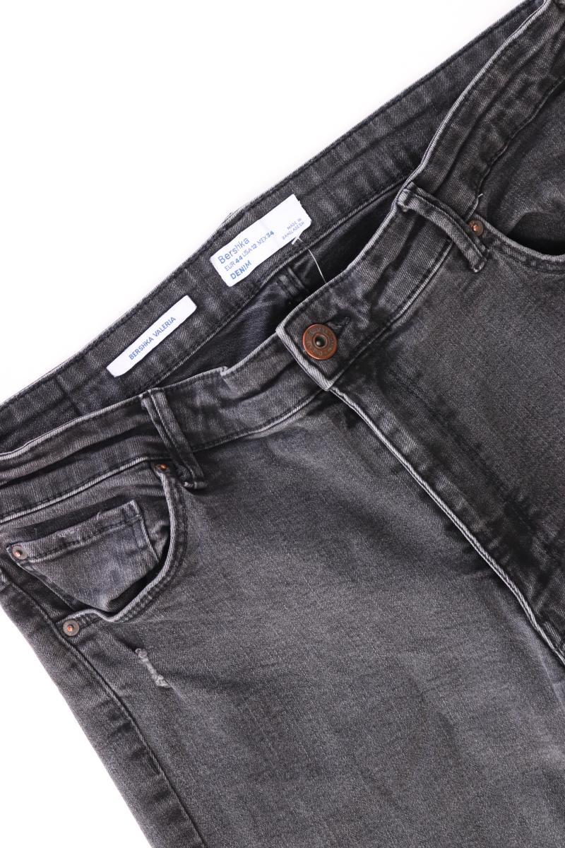 Bershka Skinny Jeans Gr. 44 grau aus Baumwolle
