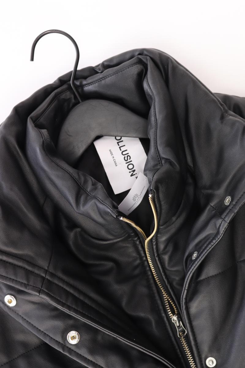 COLLUSION Kunstlederjacke Gr. 36 schwarz