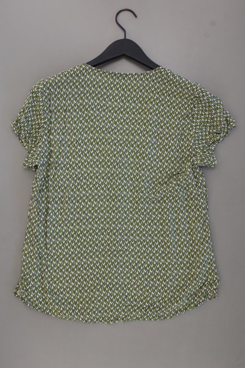 Kenny S. Bluse mit Kaktusmuster Gr. 38 Kurzarm grün