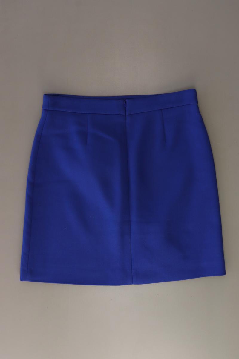 Hallhuber Bleistiftrock Gr. 38 blau aus Polyester