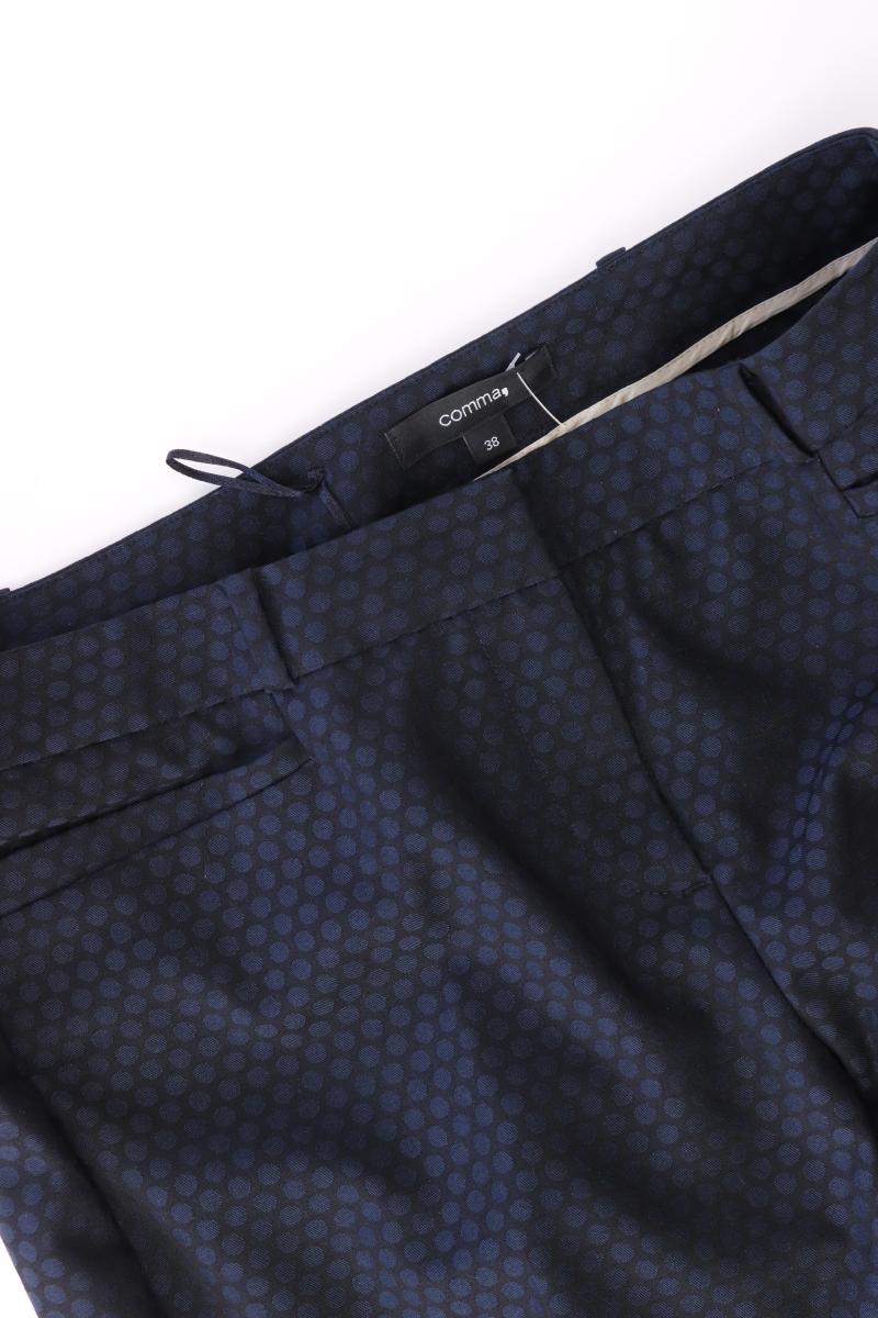 comma, Stoffhose Gr. 38 blau aus Polyester
