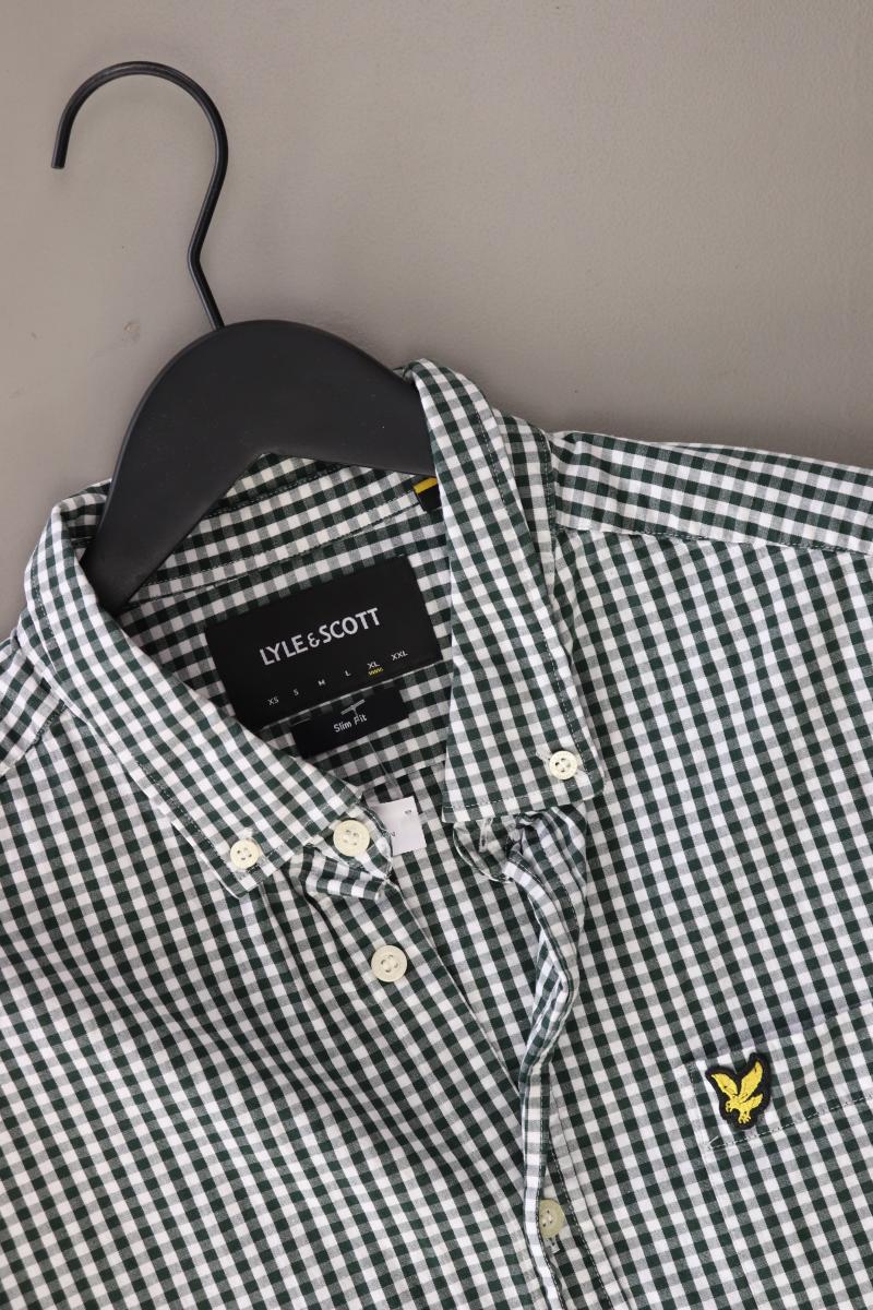Lyle & Scott Karohemd für Herren Gr. XL kariert Langarm grün aus Baumwolle