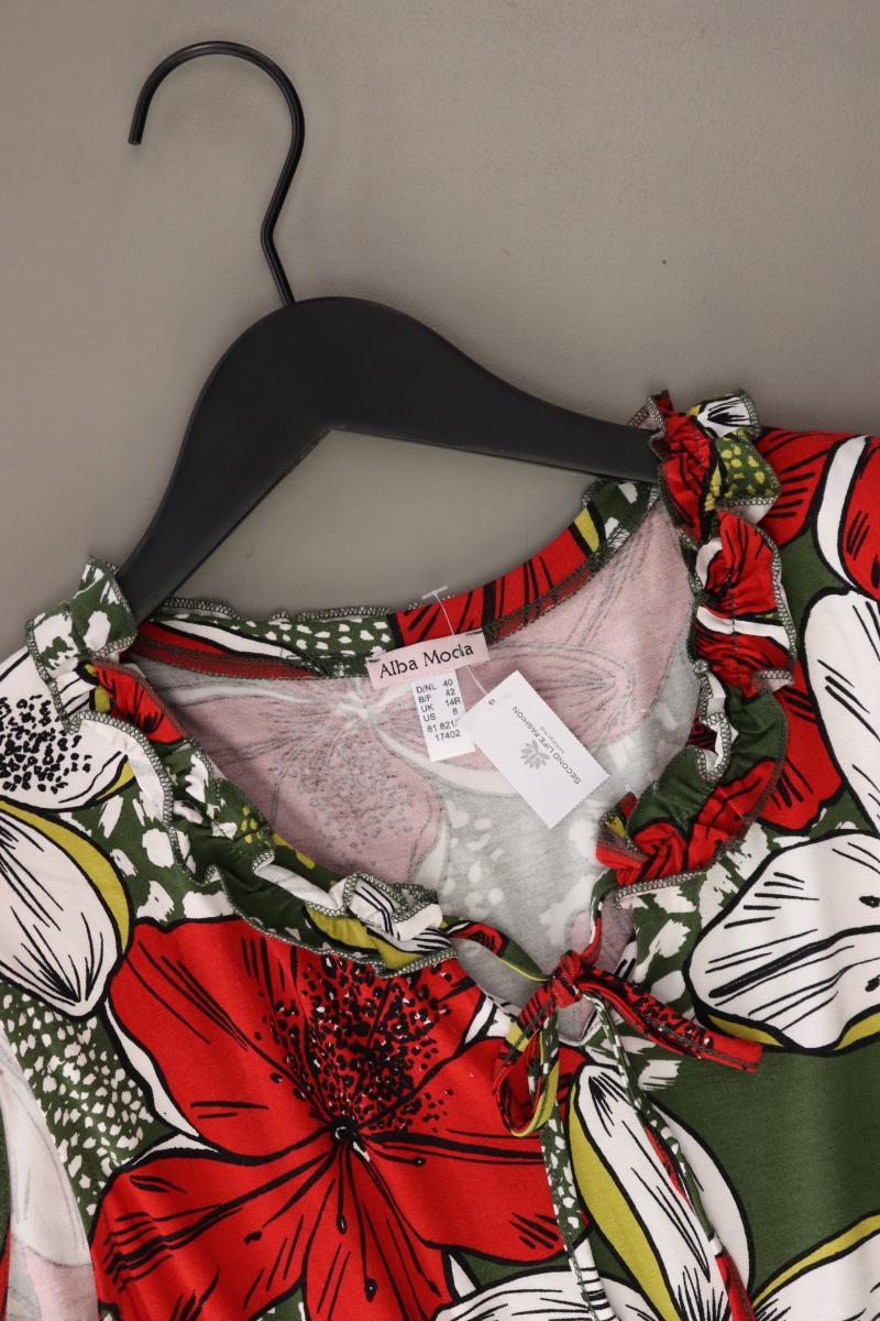 Alba Moda Maxikleid Gr. 40 mit Blumenmuster Ärmellos rot aus Viskose