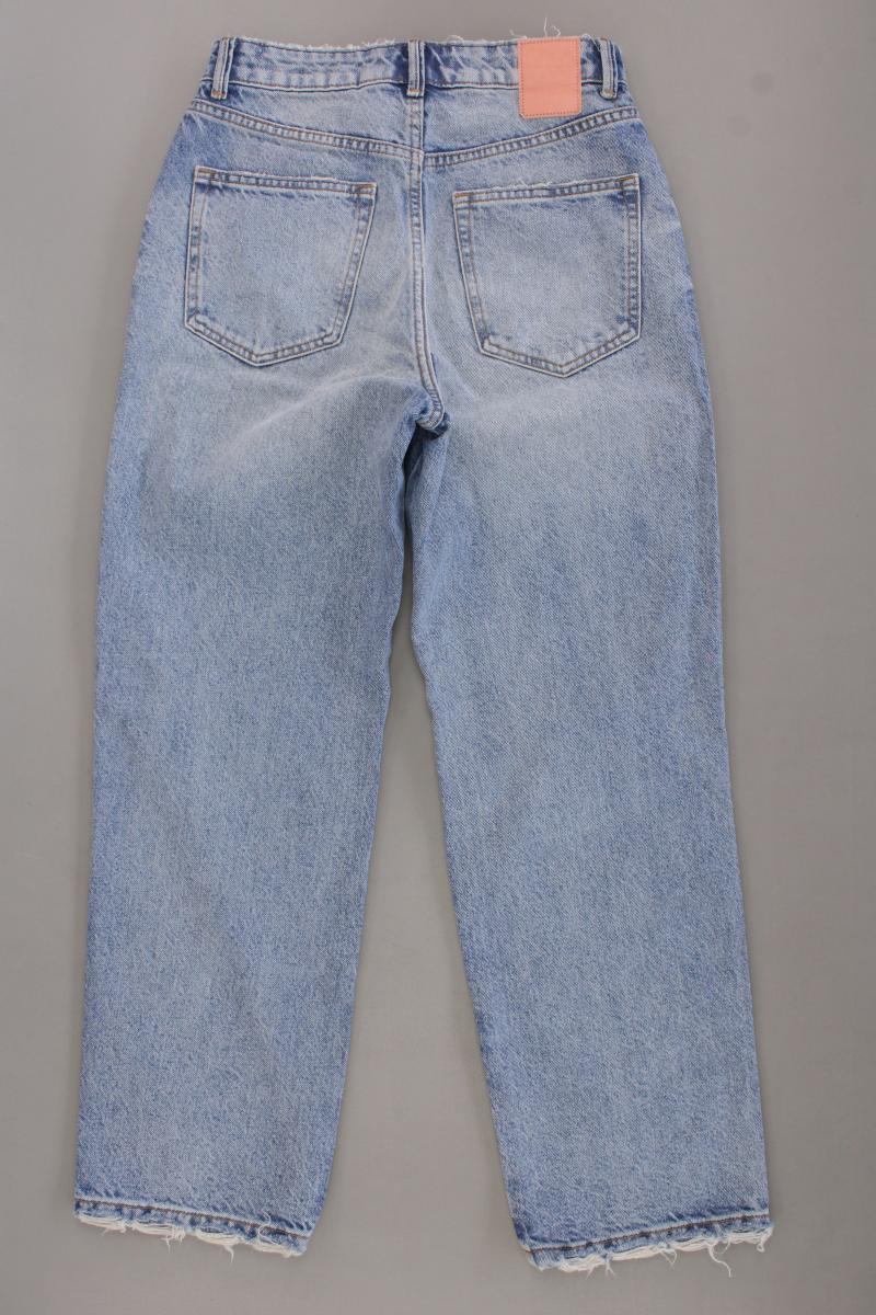 Zara Straight Jeans Gr. 36 blau aus Baumwolle