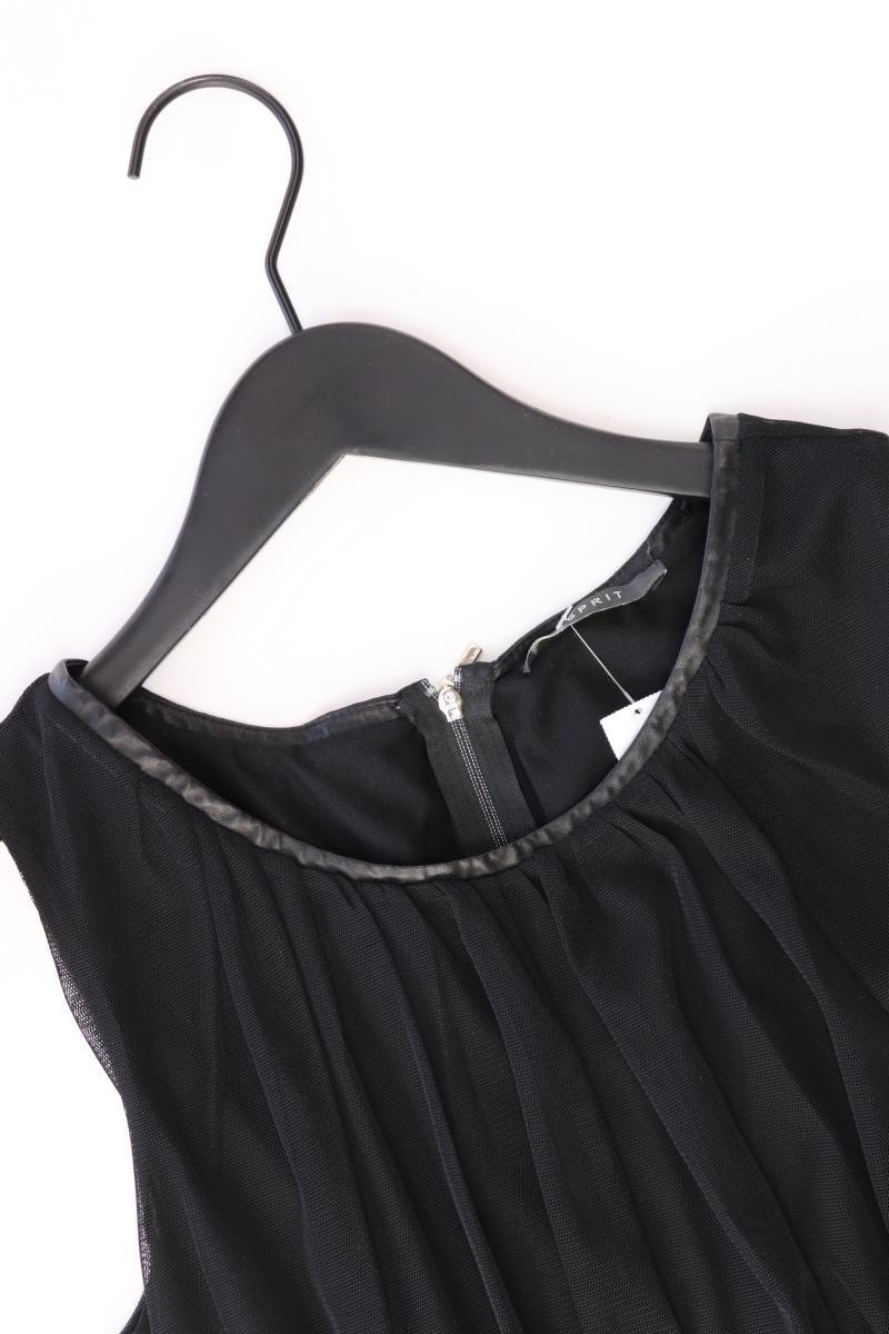 Esprit Abendkleid Gr. M Ärmellos schwarz aus Polyester