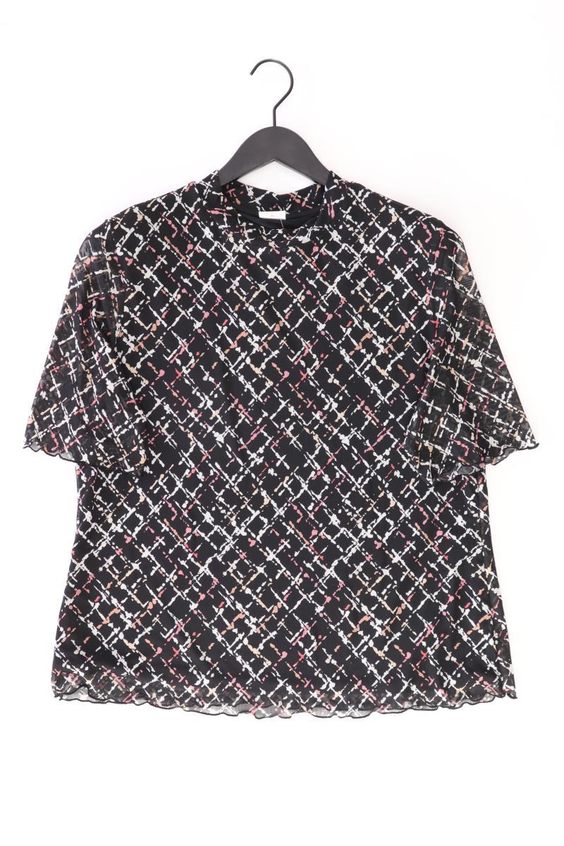 s.Oliver Kurzarmbluse Gr. 46 schwarz aus Polyester