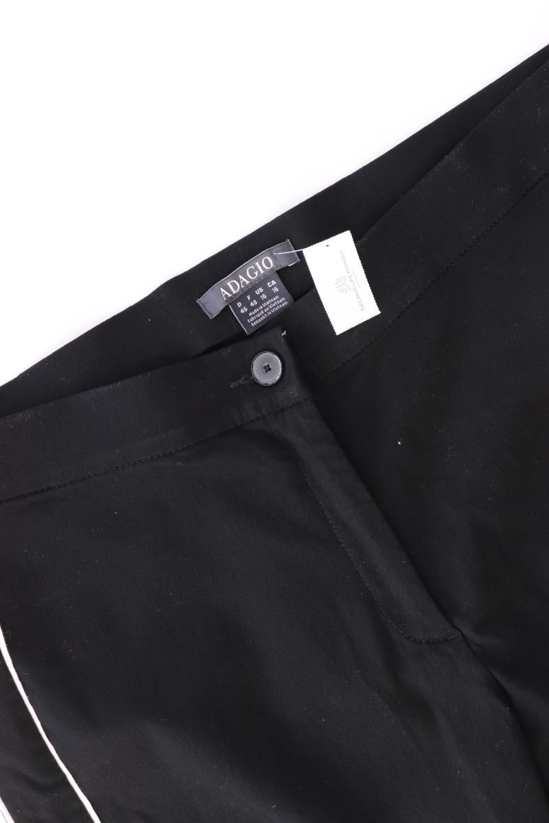 Adagio Stoffhose Gr. 46 schwarz aus Viskose