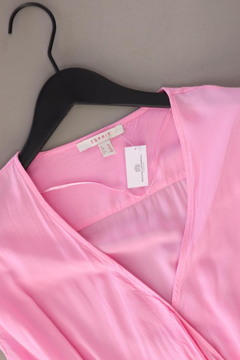 Esprit Kurzarmkleid Gr. 36 rosa aus Viskose
