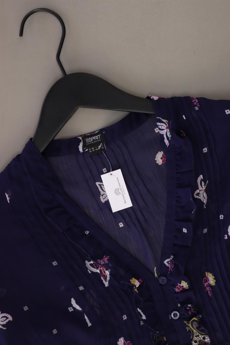 Esprit Collection Langarmbluse Gr. 36 mit Paisleymuster blau aus Polyester