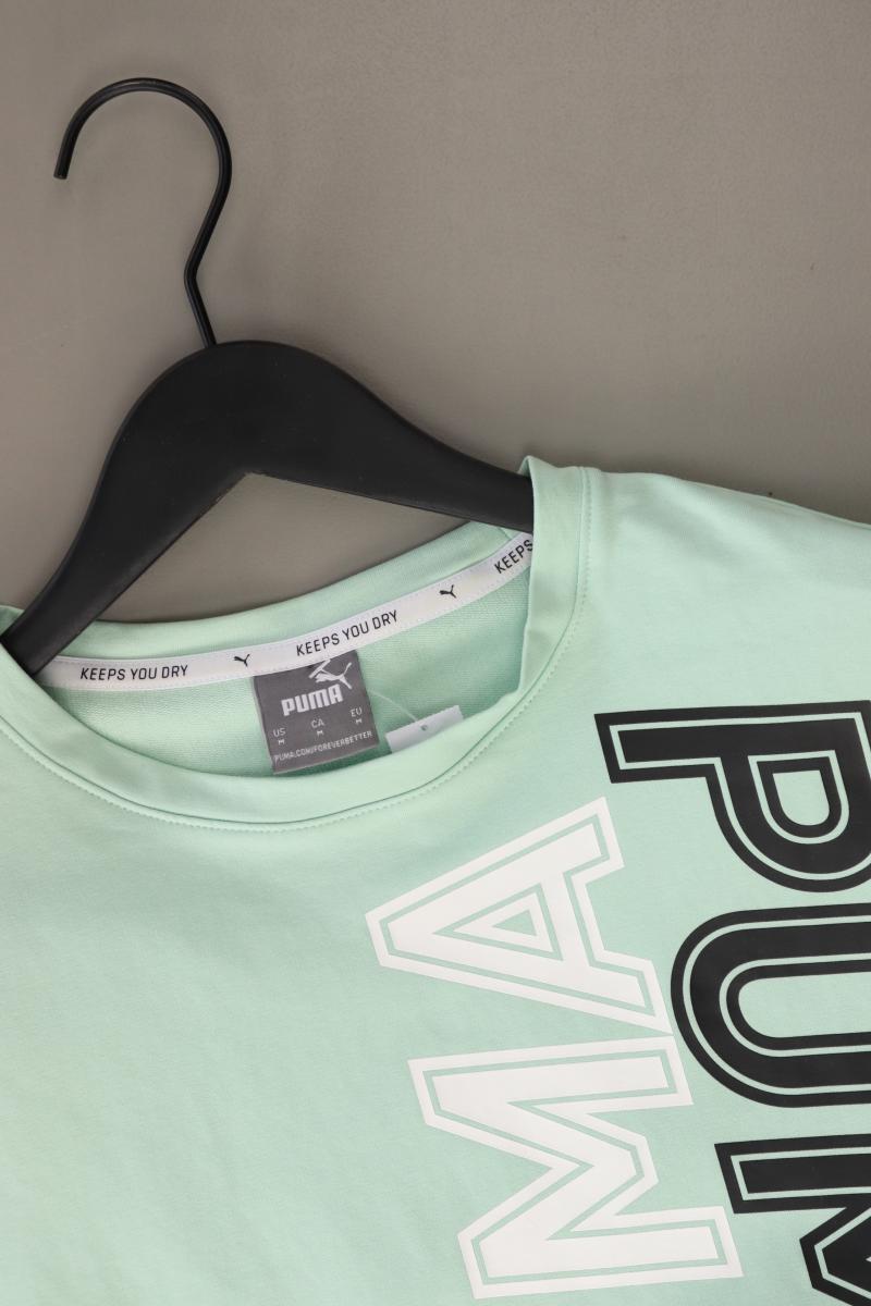 Puma Sportshirt Gr. M Kurzarm türkis aus Baumwolle