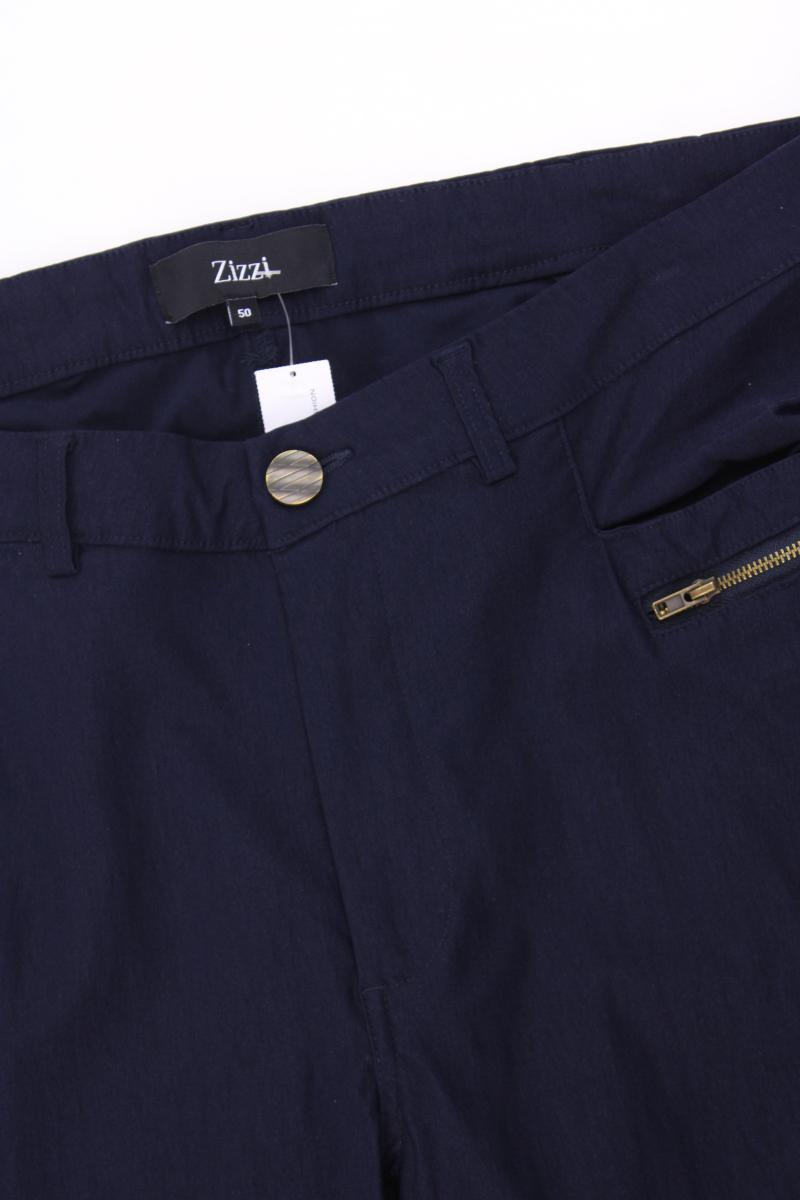Zizzi 7/8 Hose Gr. 50 blau aus Viskose