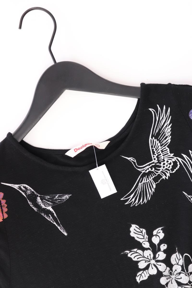 Desigual Kurzarmkleid Gr. XL schwarz aus Baumwolle