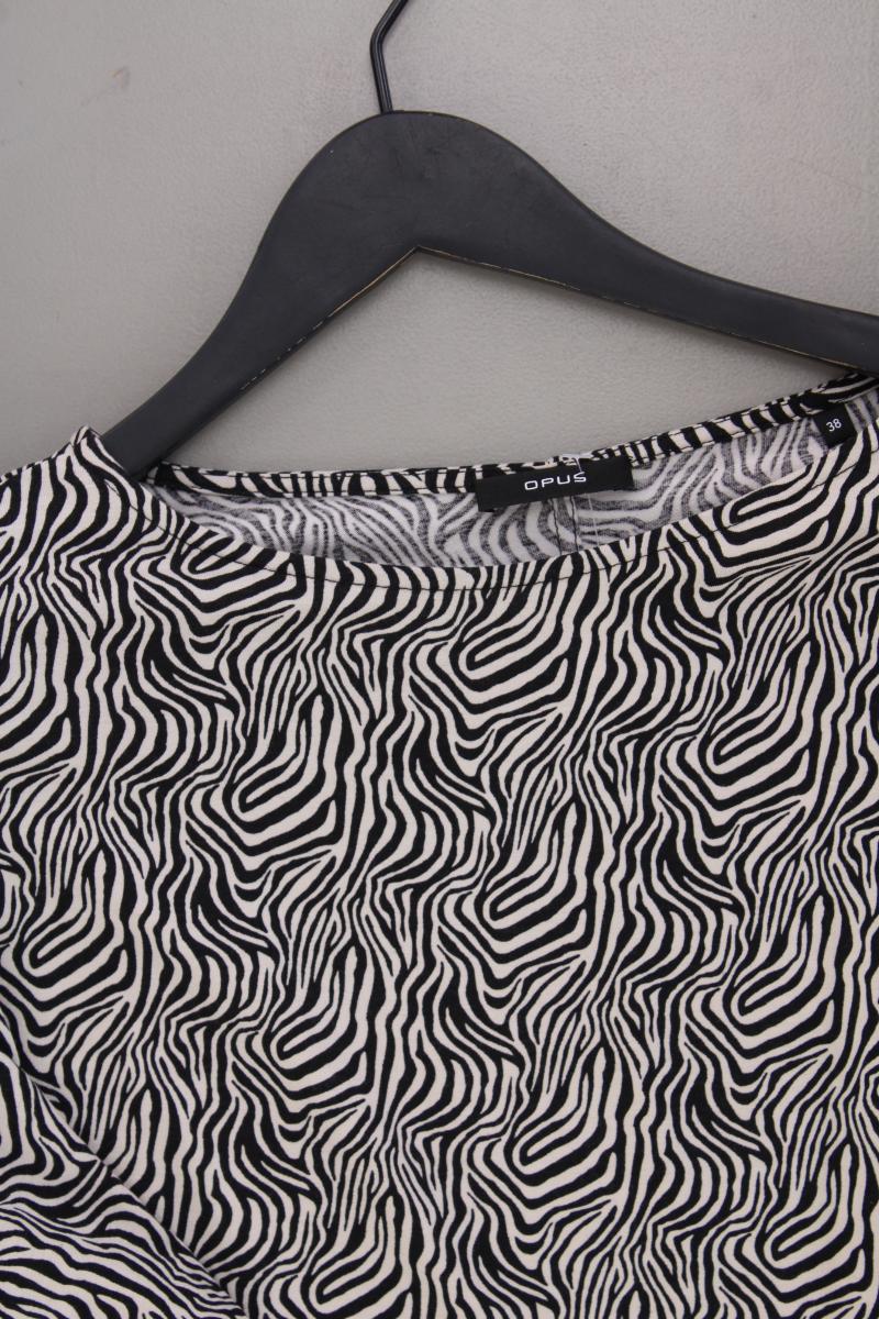 Opus Longsleeve-Shirt Gr. 38 mit Tierdruck Langarm grau