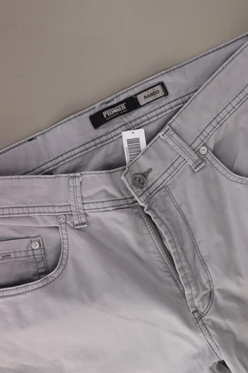 Pioneer Five-Pocket-Hose für Herren Gr. W34/L32 grau aus Baumwolle