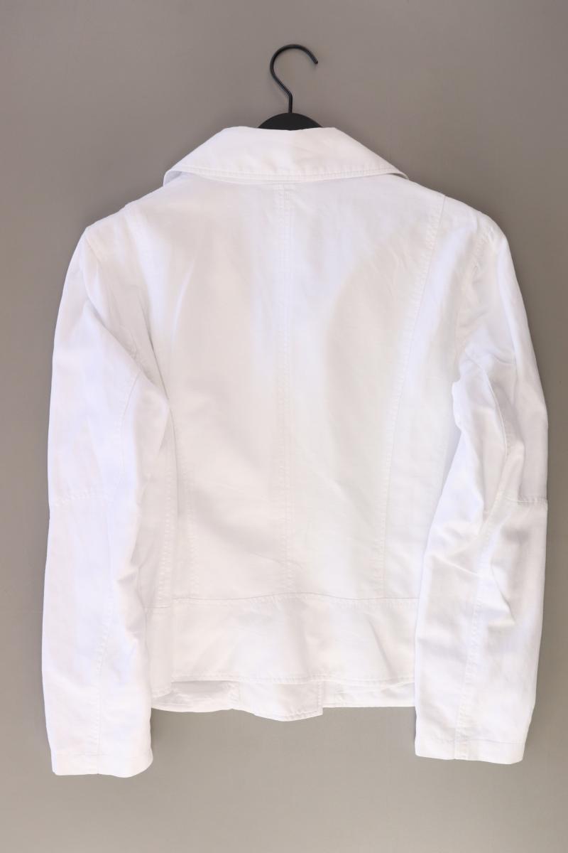 Esprit Übergangsjacke Gr. 44 weiß aus Baumwolle