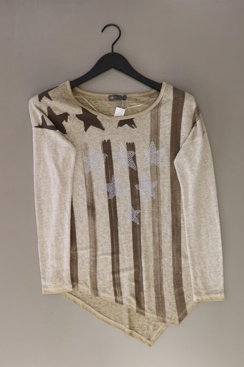 Decay Longsleeve-Shirt Gr. S Langarm braun aus Viskose