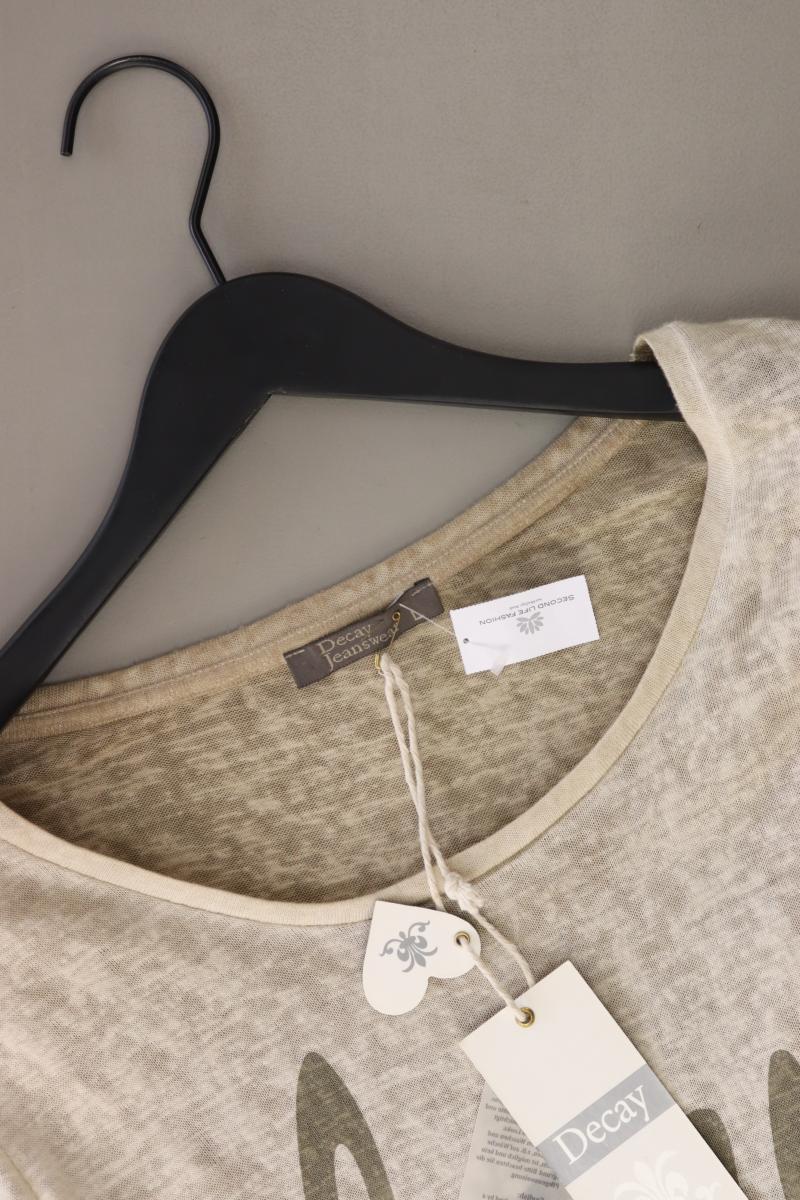 Decay Longsleeve-Shirt Gr. L neu mit Etikett Langarm mit Pailletten creme