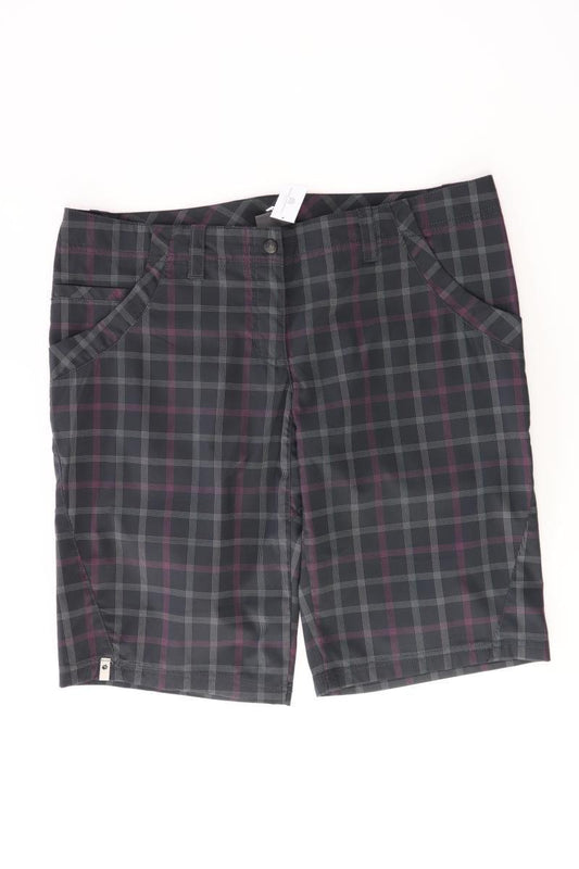 Jack Wolfskin Shorts Gr. 42 kariert schwarz aus Polyester