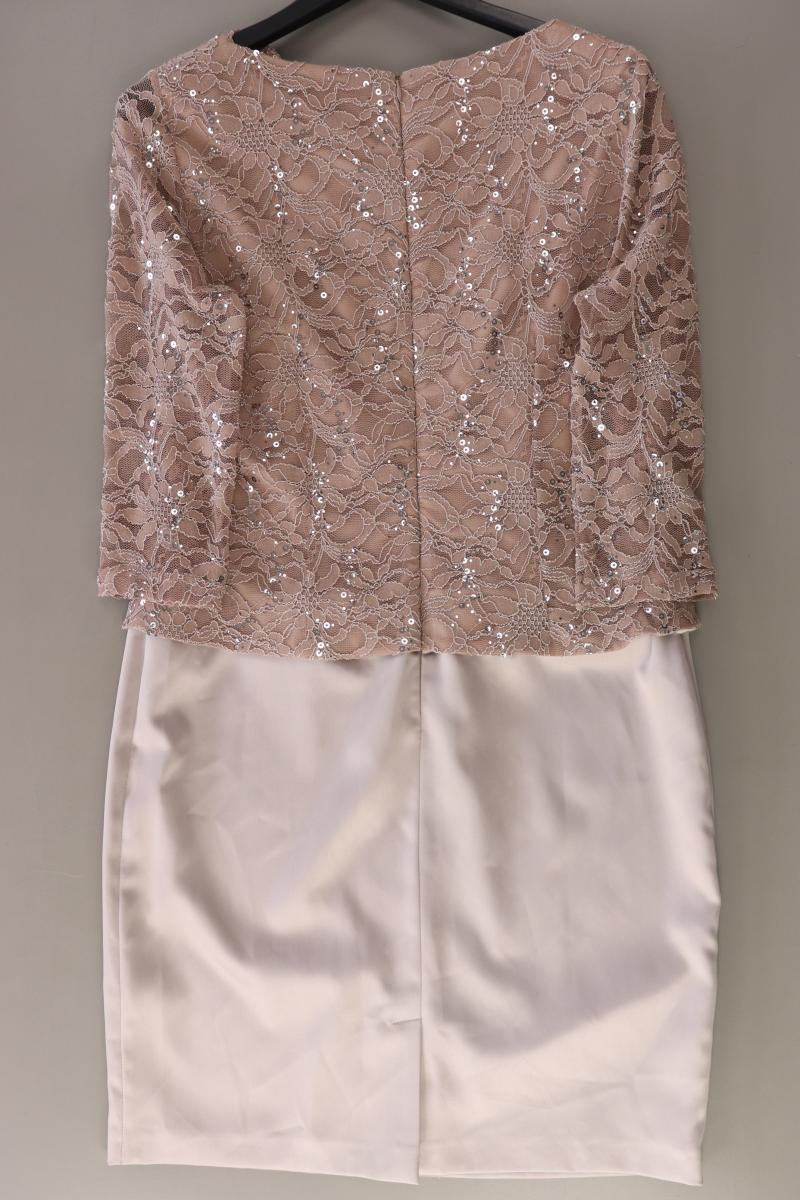 Marie Noir Abendkleid Gr. 42 neuwertig 3/4 Ärmel creme aus Polyester