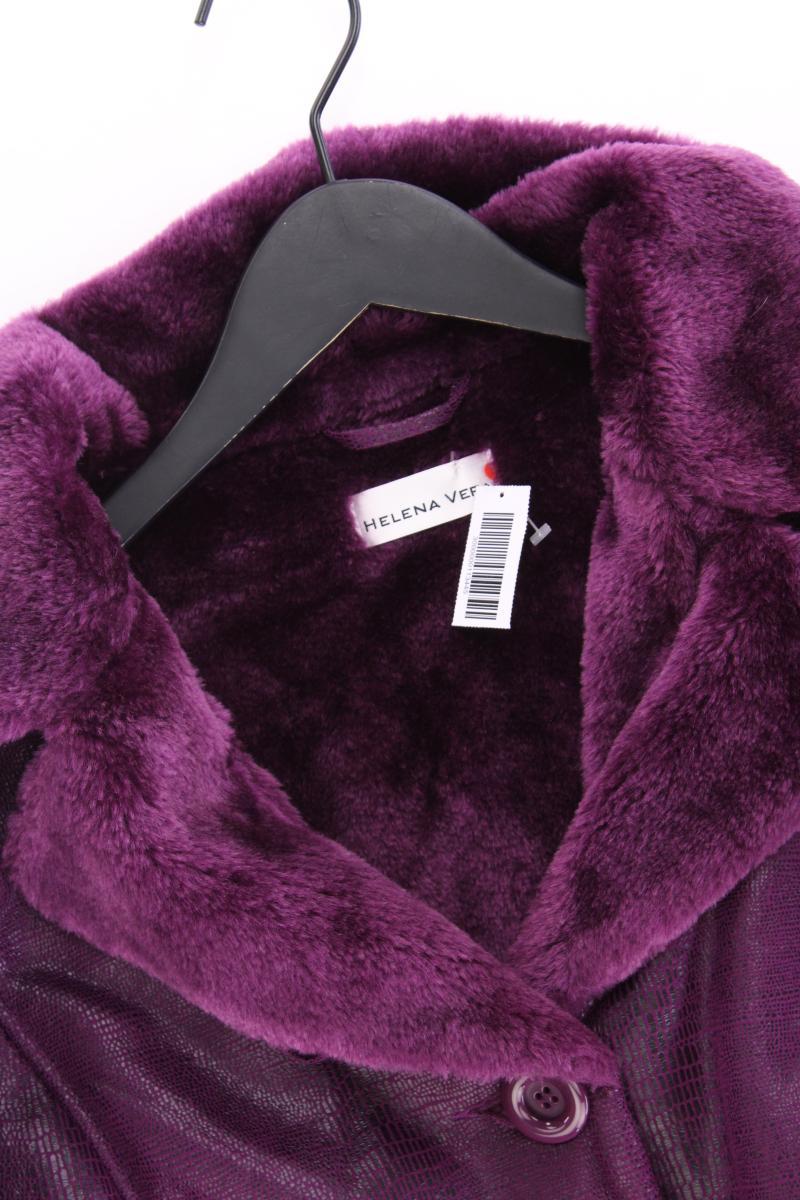Helena Vera Lange Jacke Gr. 50 neuwertig lila aus Polyester