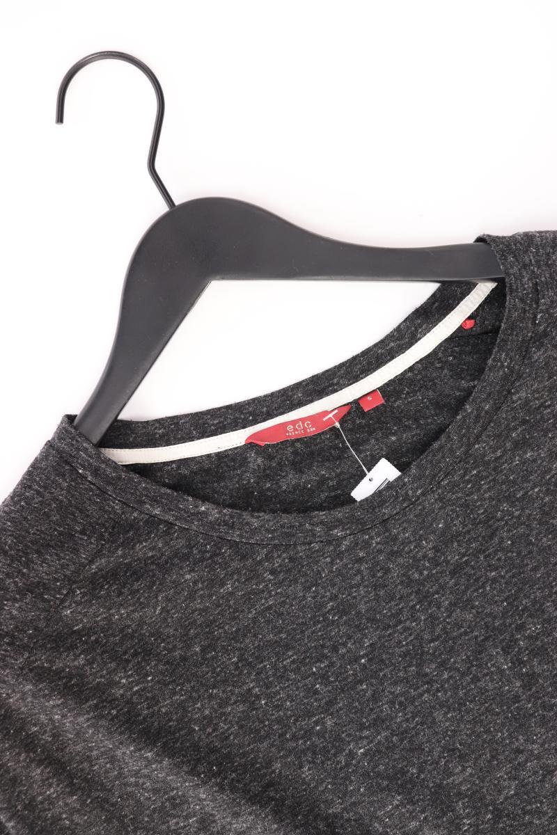 edc by Esprit Cropped Shirt Gr. S 3/4 Ärmel grau aus Polyester