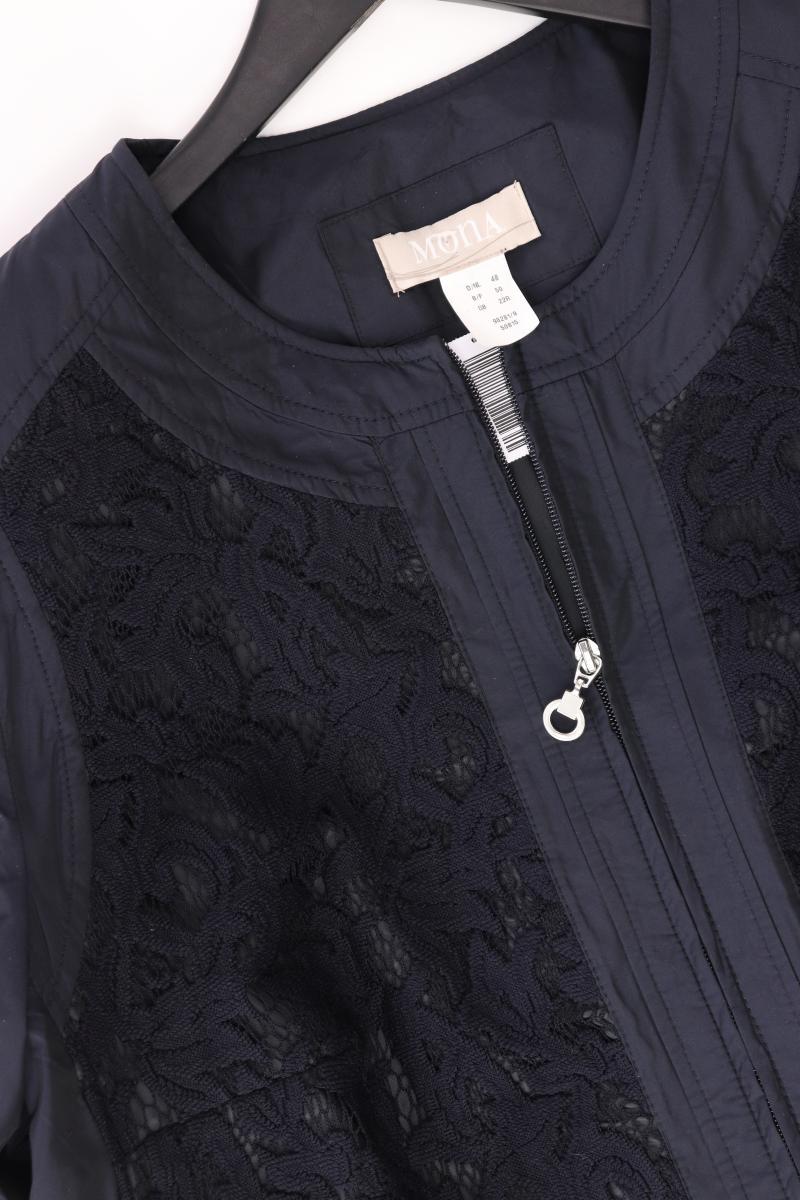Mona Übergangsjacke Gr. 48 blau aus Polyester