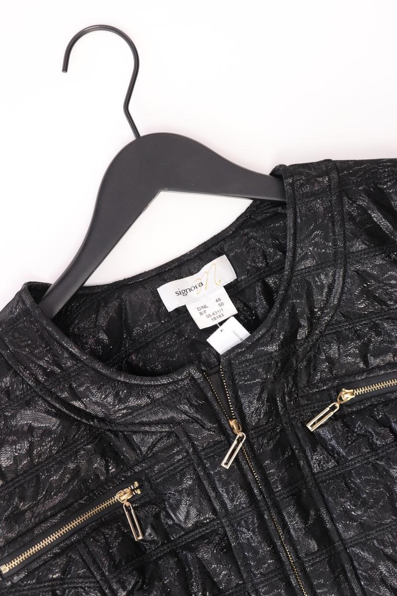 signora m. Jacke Gr. 48 schwarz aus Polyester