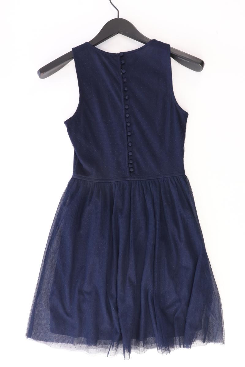 Zara Chiffonkleid Gr. S Ärmellos blau aus Polyester