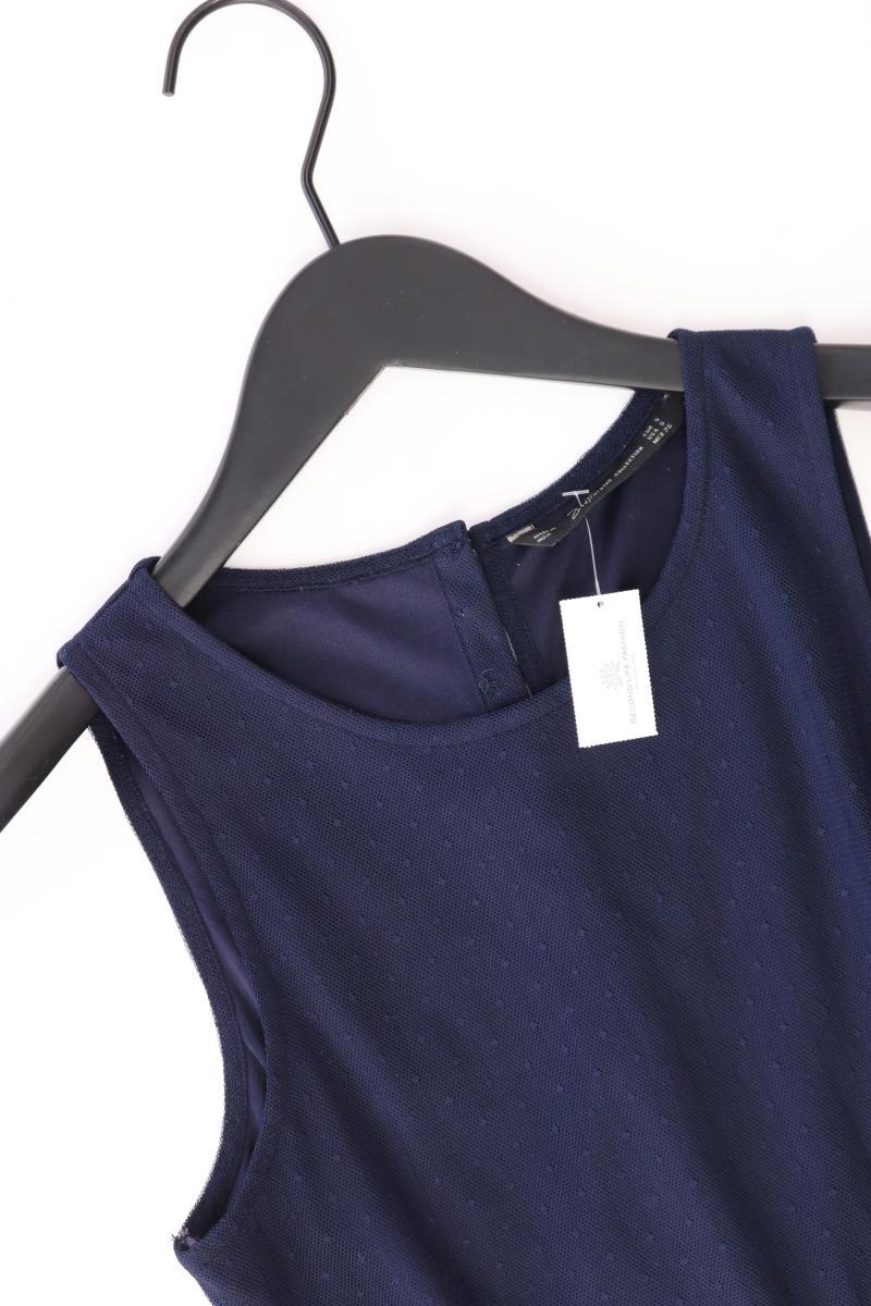 Zara Chiffonkleid Gr. S Ärmellos blau aus Polyester