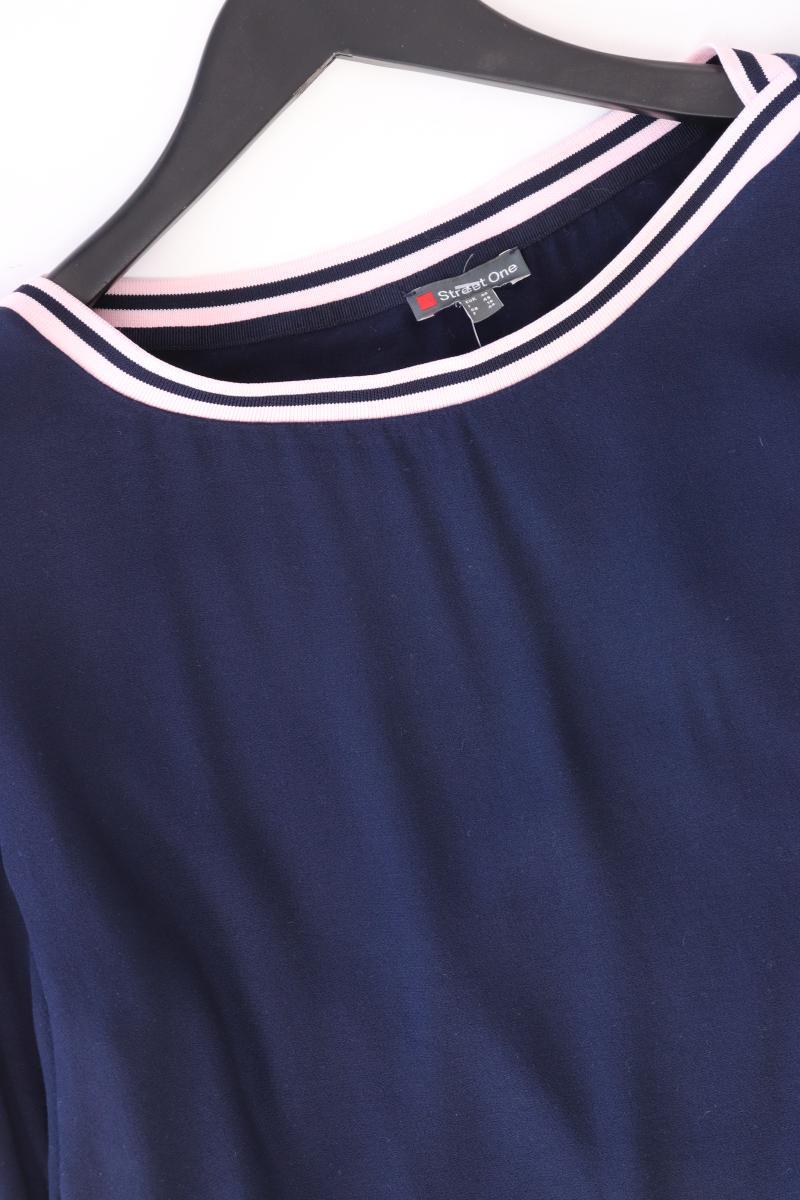 Street One Langarmbluse Gr. 42 blau aus Viskose