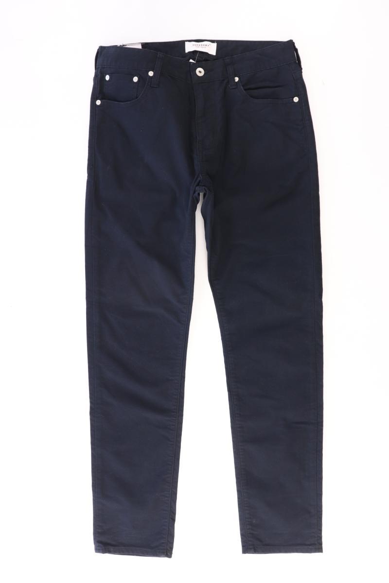 Superdry Five-Pocket-Hose für Herren Gr. W32/L32 blau aus Baumwolle