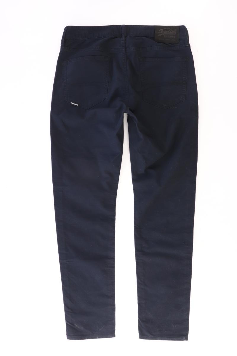 Superdry Five-Pocket-Hose für Herren Gr. W32/L32 blau aus Baumwolle