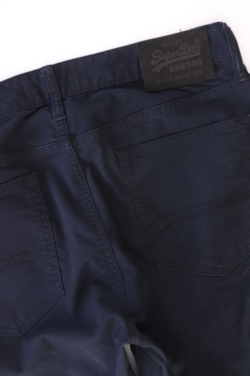 Superdry Five-Pocket-Hose für Herren Gr. W32/L32 blau aus Baumwolle