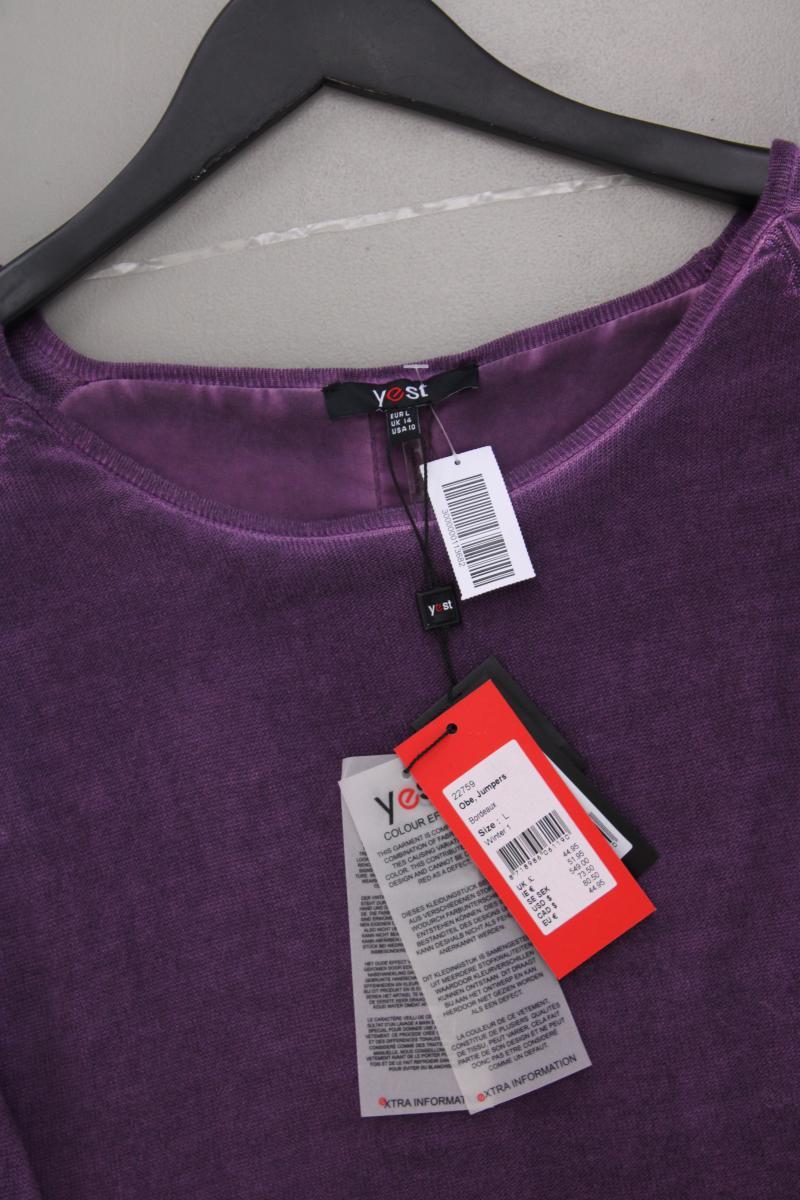 yest Feinstrickpullover Gr. L neu mit Etikett Neupreis: 44,95€! lila aus Viskose