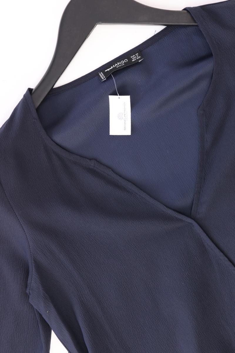 Mango Etuikleid Gr. XS 3/4 Ärmel blau aus Polyester