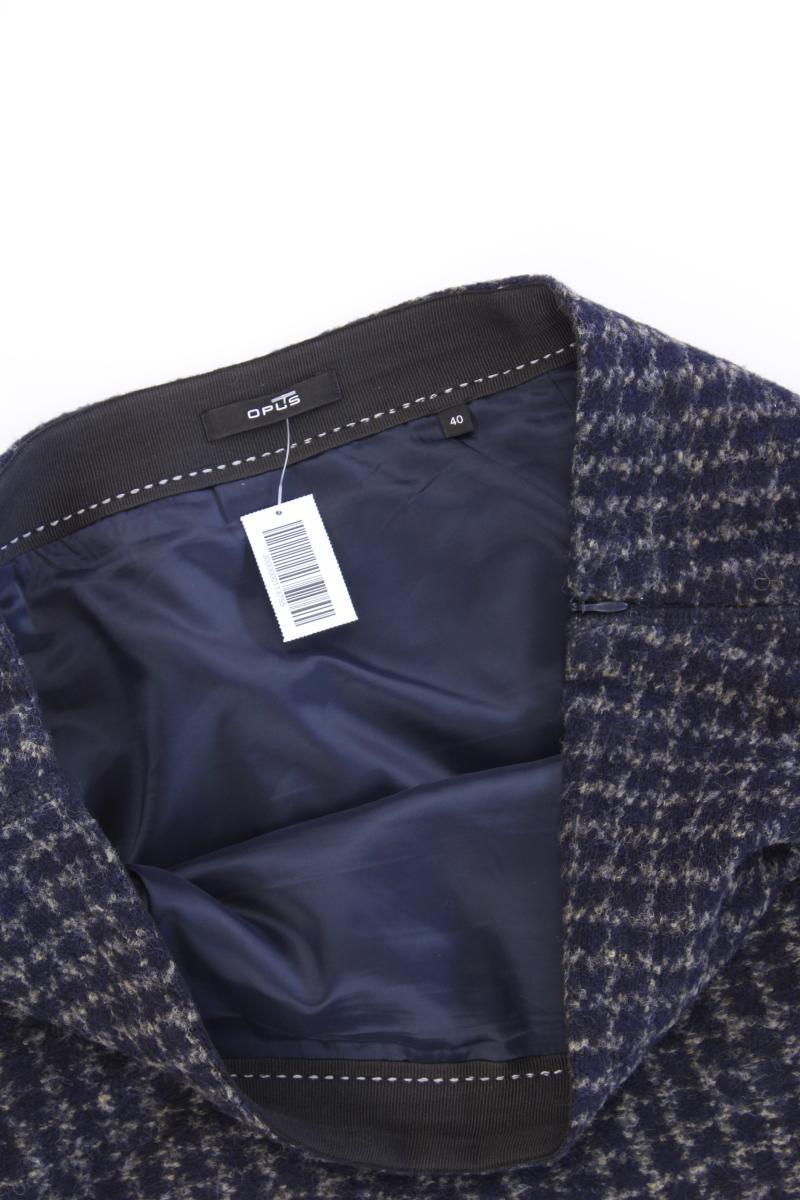 Opus Rock Modell Ravenna Micro Check Gr. 40 blau aus Polyester