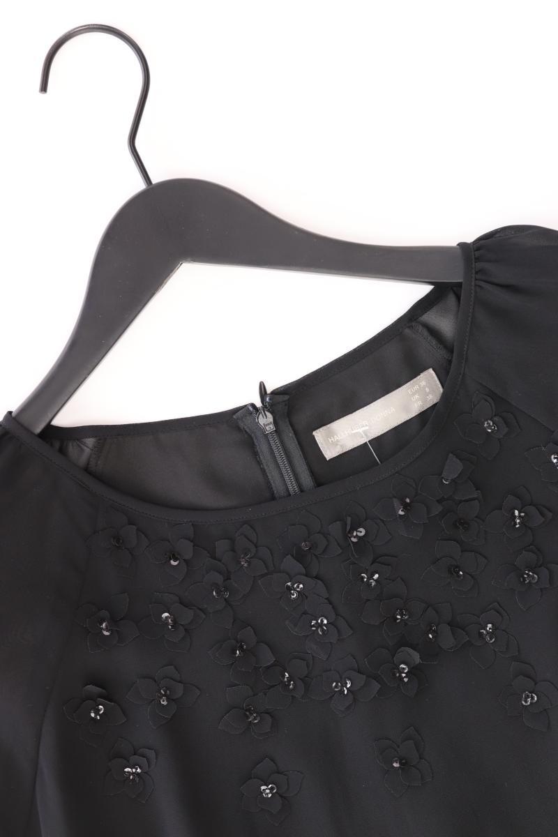 Hallhuber Donna Abendkleid Gr. 36 3/4 Ärmel schwarz aus Polyester