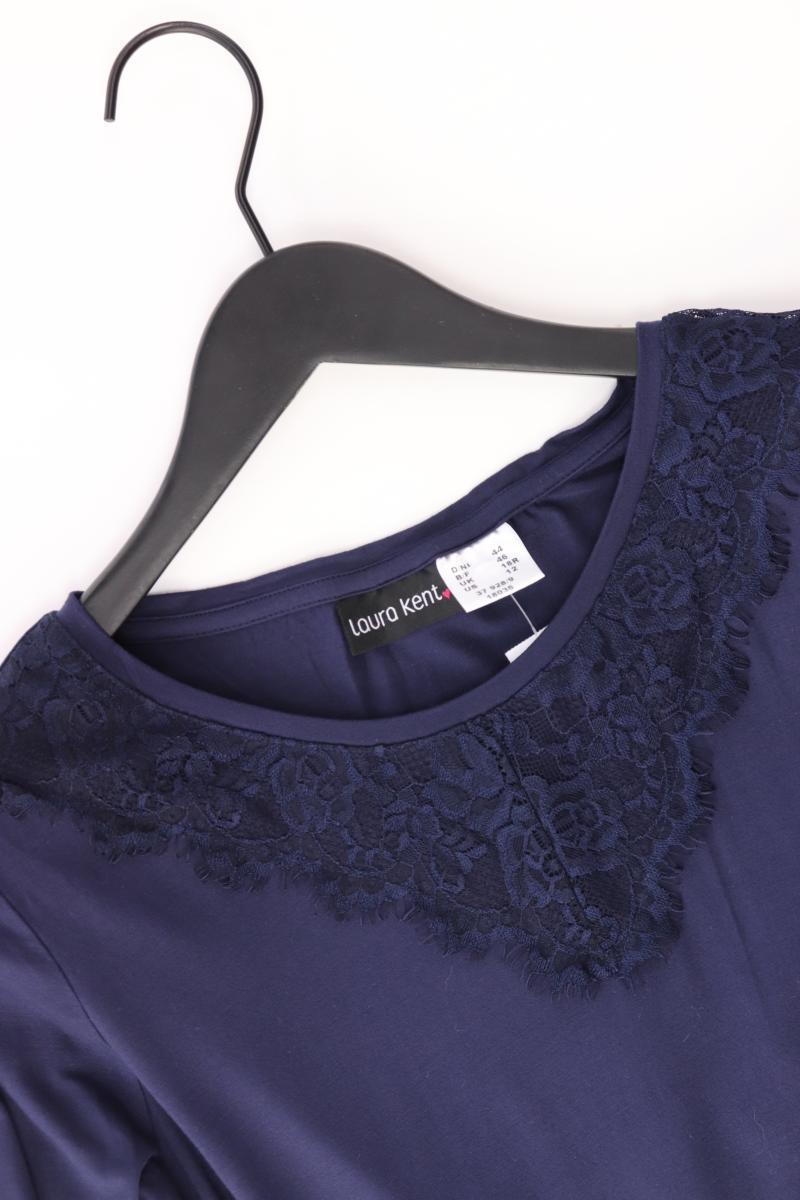 Laura Kent Longsleeve-Shirt Gr. 44 Langarm blau aus Viskose