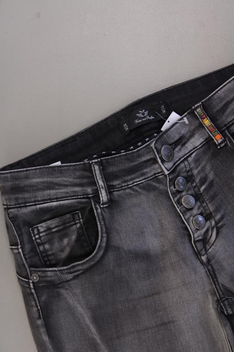 Fritzi aus Preußen Skinny Jeans Gr. W28/L30 neuwertig grau aus Baumwolle
