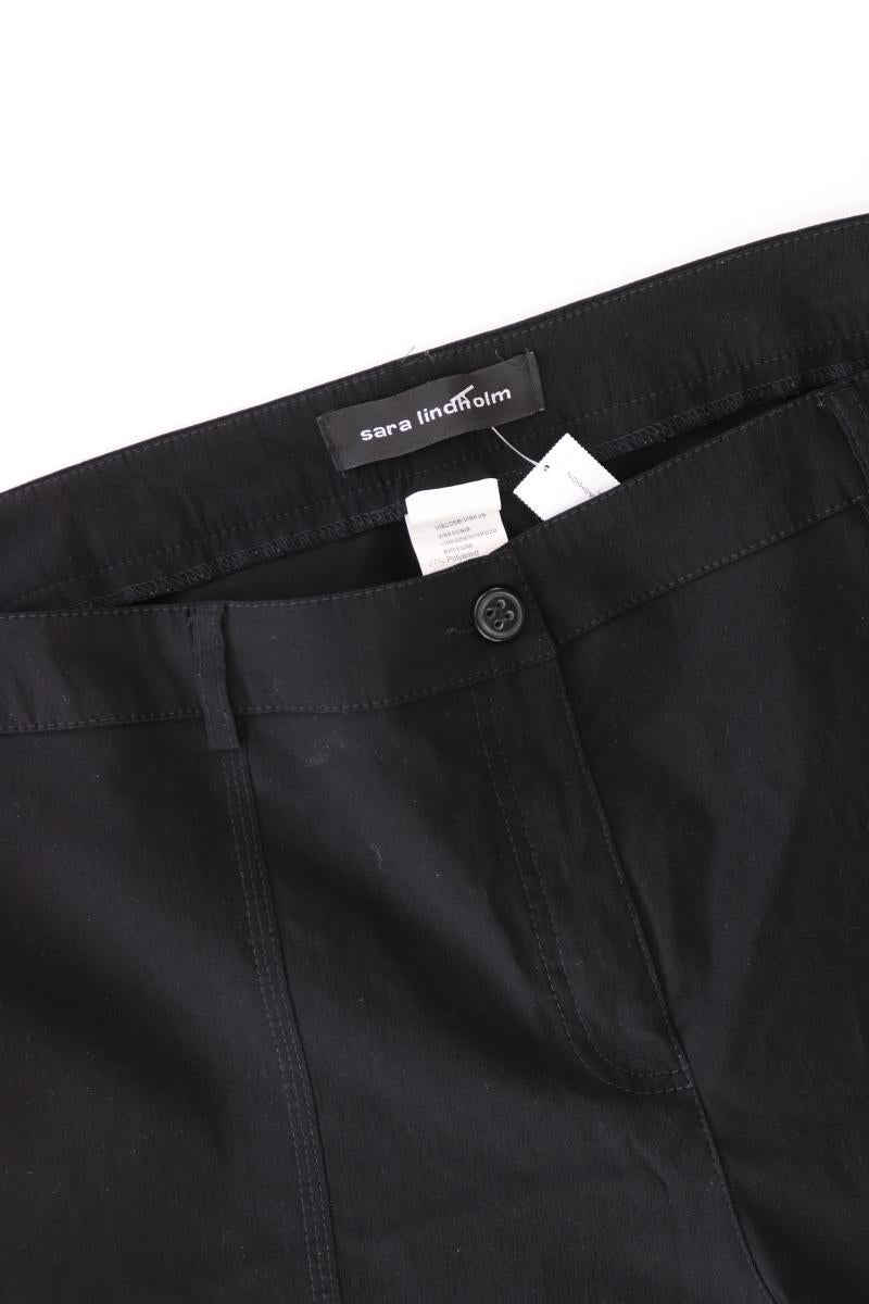 Sara Lindholm Stoffhose Gr. 50 schwarz aus Viskose
